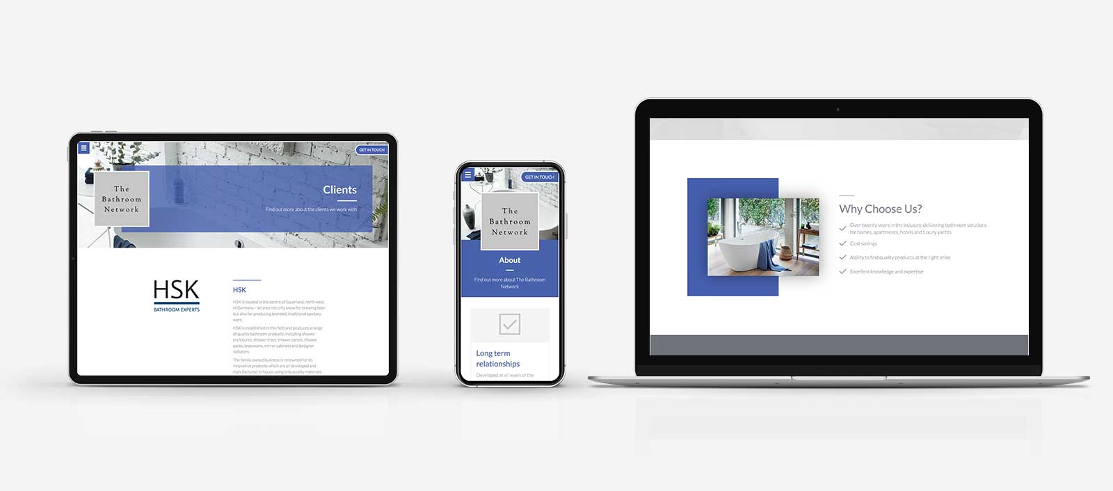 Responsive Website Design - The Bathroom Network UK